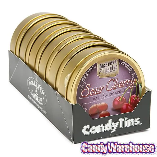 McKeever & Danlee Bon Bons Candy Tins - Sour Cherry: 6-Piece Box - Image 3