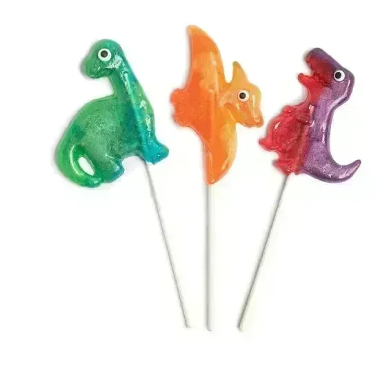 Melville Glittery Dinosaur Lollipops: 24-Piece Display - Image 3