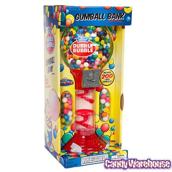 Metal 2-Foot Spiral Gumball Machine with Gumballs - Image 5