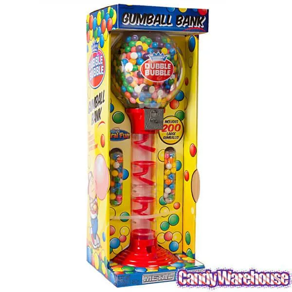 Metal 3-Foot Spiral Gumball Machine with Gumballs - Image 5