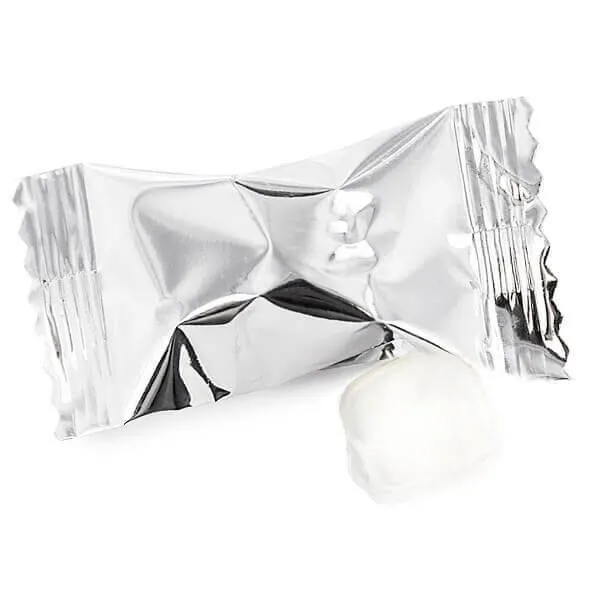 Metallic Silver Wrapped Buttermint Creams: 108-Piece Bag