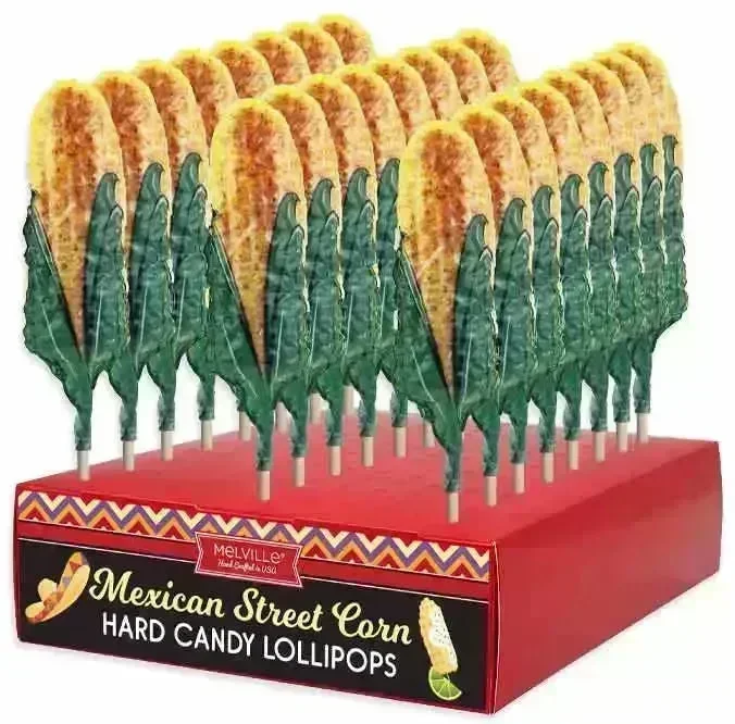 Mexican Street Corn Lollipops: 24-Piece Display