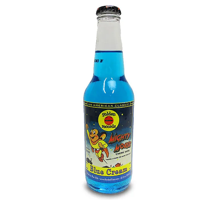 Mighty Mouse Blue Cream Soda: 24-Piece Case