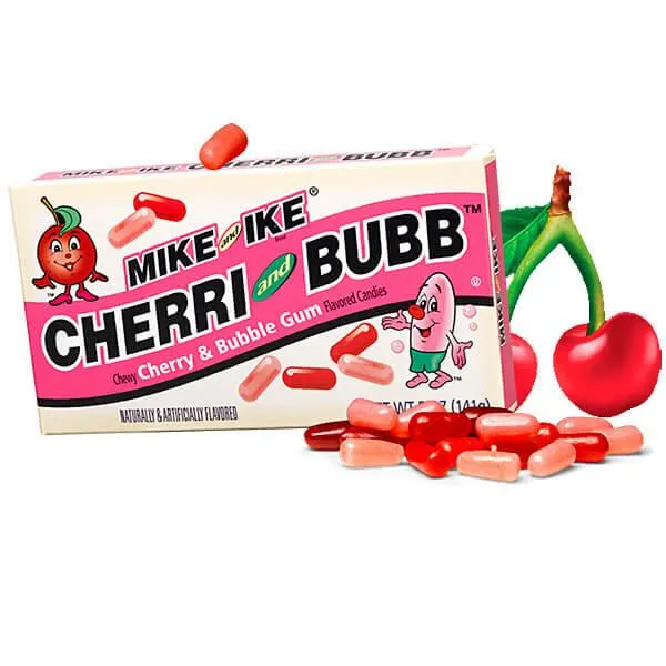 Mike and Ike Cherry and Bubb Candy 5-Ounce Packs: 12-Piece Box - Image 2