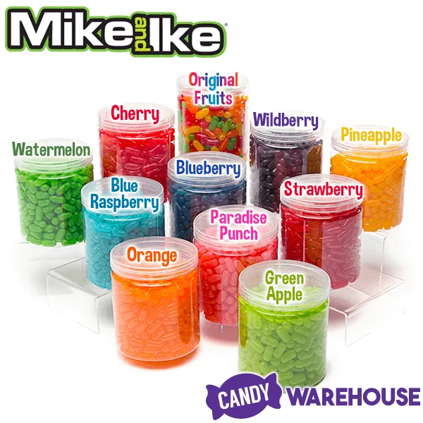 Mike and Ike Candy - Green Apple: 1.5LB Jar - Image 3