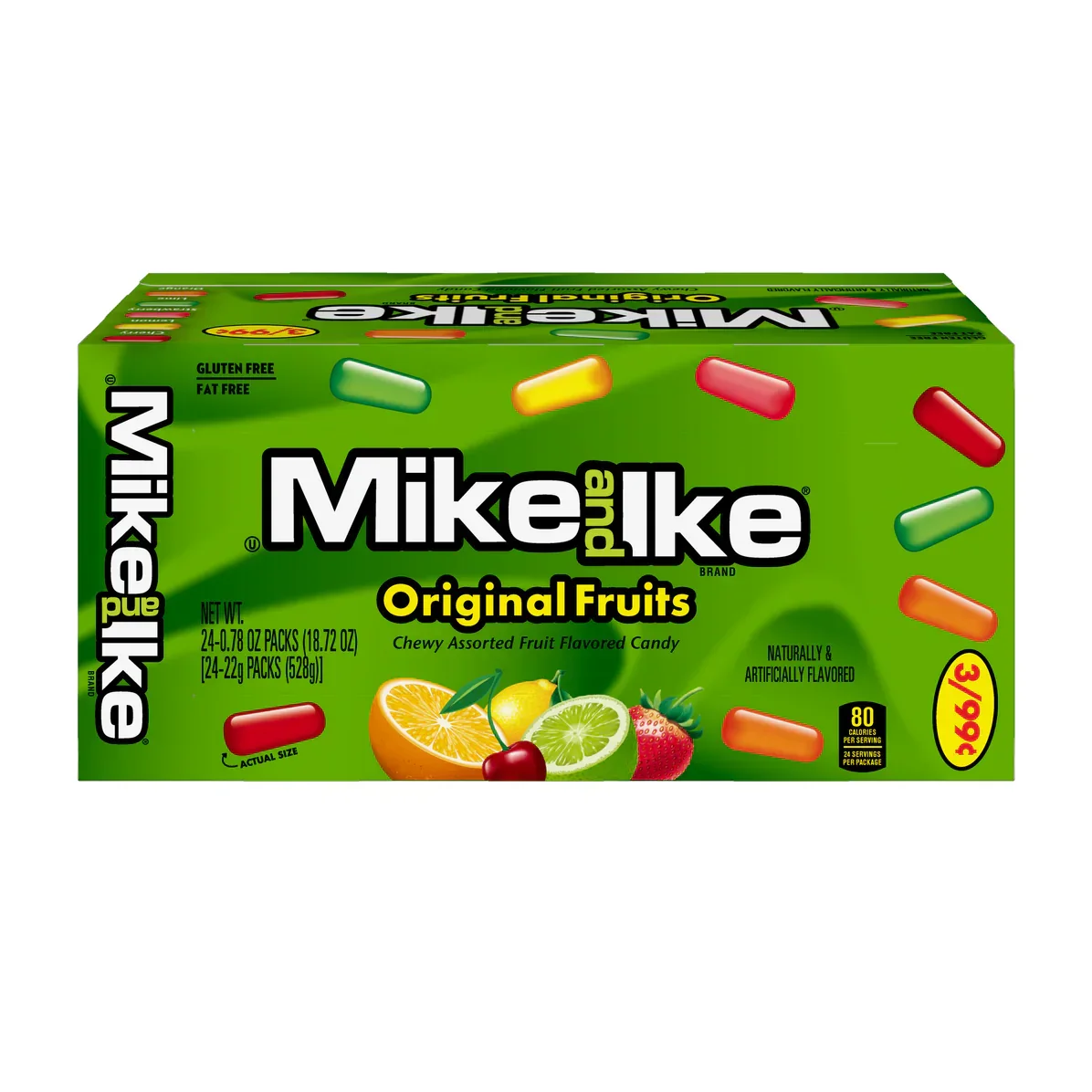 Mike and Ike Original Fruits Candy Mini Packs: 24-Piece Box - Image 2