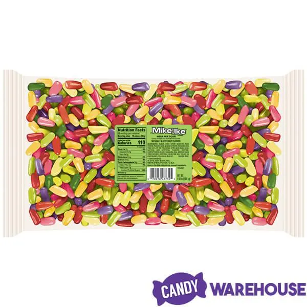 Mike and Ike Sour Mega Mix Candy: 5LB Bag - Image 5