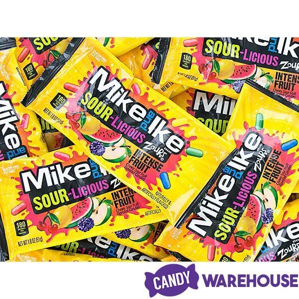 Mike and Ike Zours Candy 1.8-Ounce Packs: 24-Piece Box - Image 2