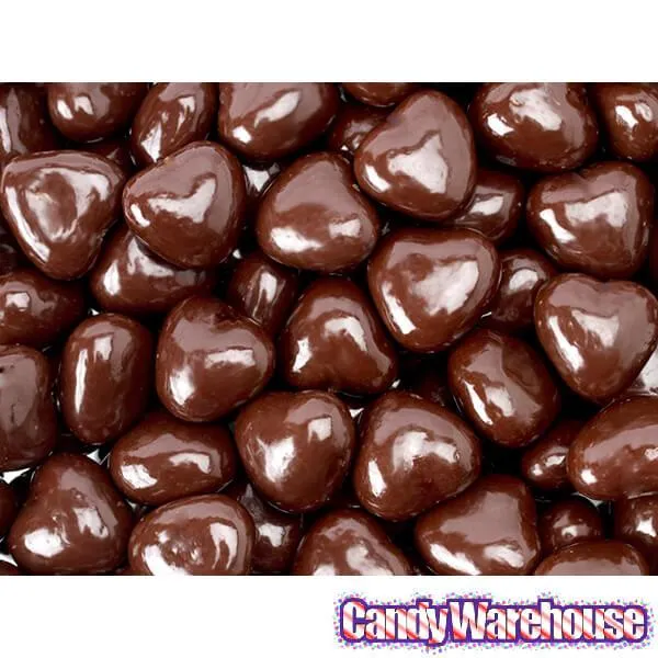 Milk Chocolate Covered Caramel Hearts Candy: 2LB Bag - Image 2