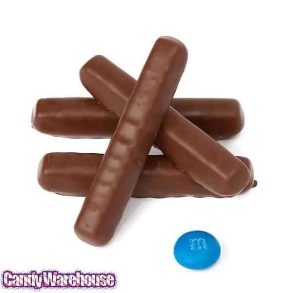 Milk Chocolate Covered Orange Jelly Candy Sticks Packs: 12-Piece Box - Image 2