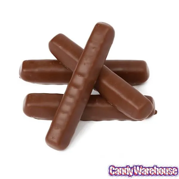 Milk Chocolate Covered Orange Jelly Candy Sticks Packs: 12-Piece Box - Image 3