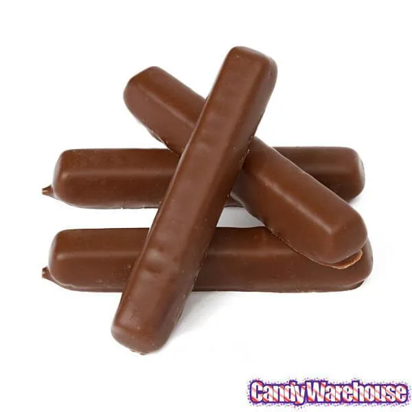 Milk Chocolate Covered Raspberry Jelly Candy Sticks Packs: 12-Piece Box - Image 3