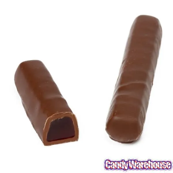 Milk Chocolate Covered Raspberry Jelly Candy Sticks Packs: 12-Piece Box - Image 4