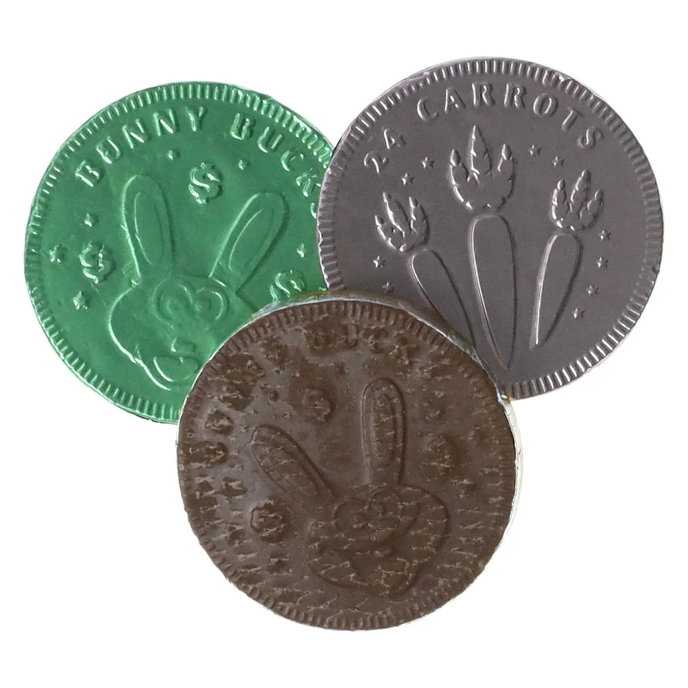 Milk Chocolate Easter Bunny Coins: 24-Piece Box - Image 3
