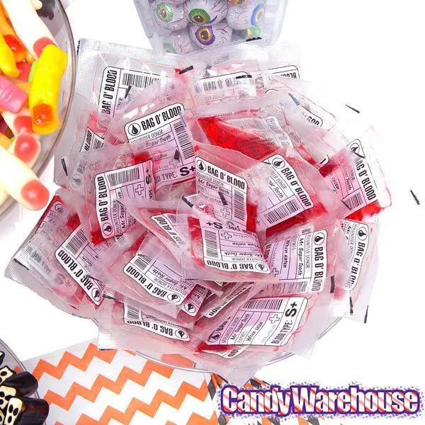 Mini Blood Bags Liquid Candy Pouches: 12-Piece Bag - Image 5