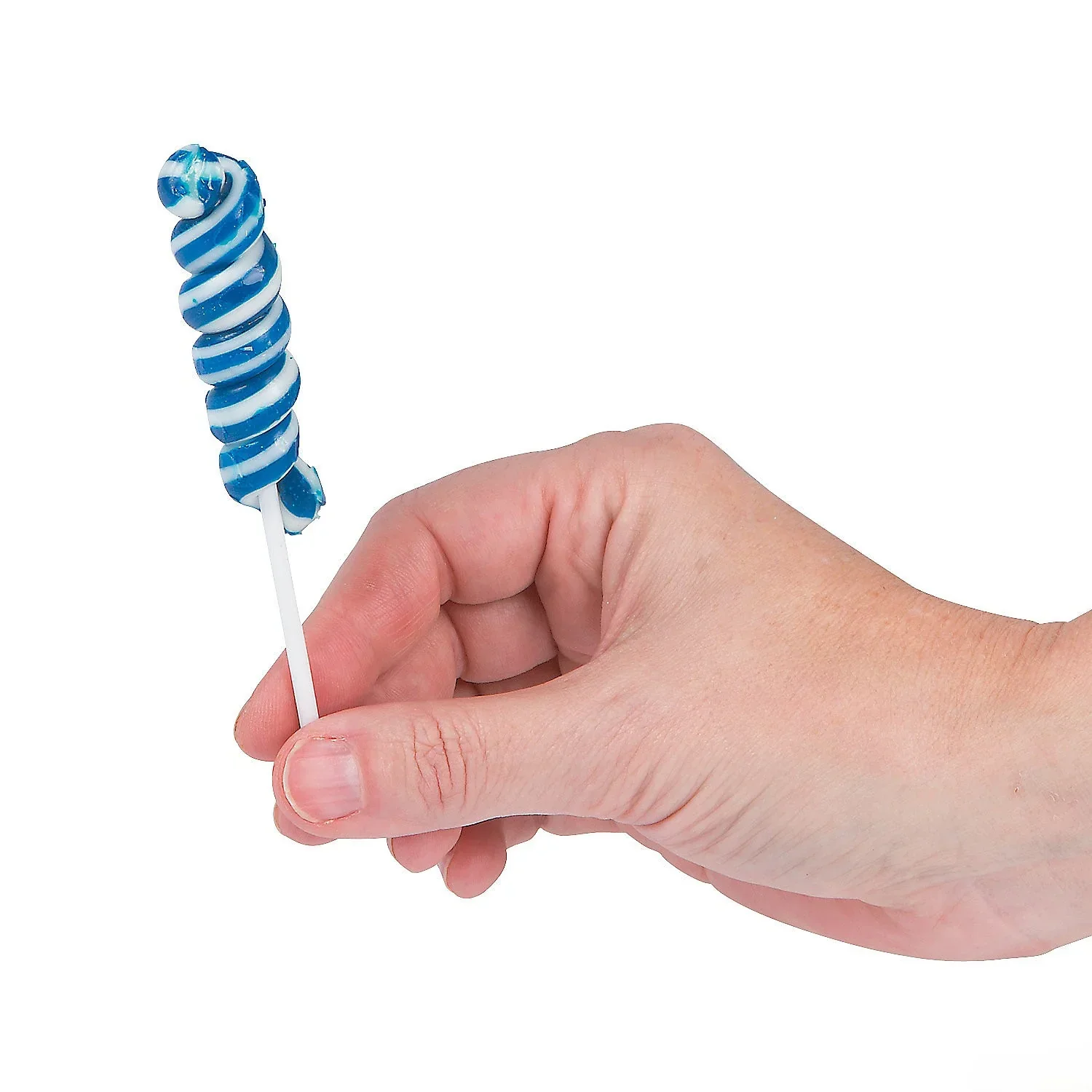 Mini Blue Twisty Pops - Blue Raspberry: 24-Piece Bag - Image 2
