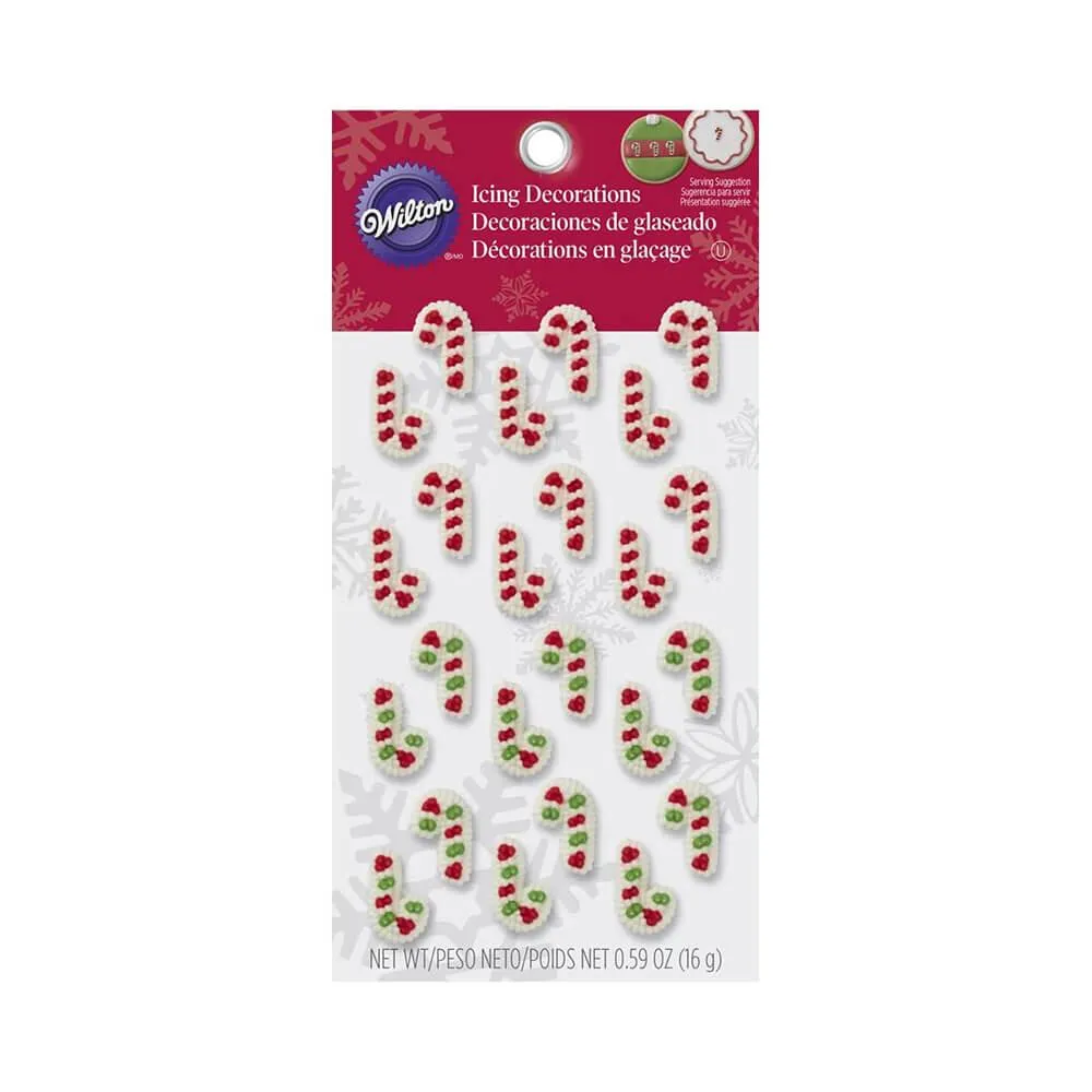 Mini Candy Cane Cookie Decorations: 24-Piece Pack - Image 2
