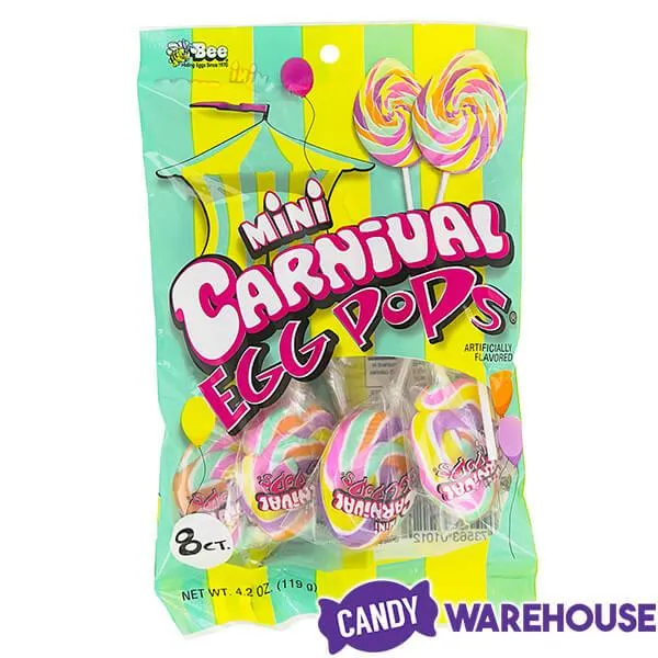 Bee International Mini Easter Egg Swirl Lollipops: 64-Piece Box - Image 3