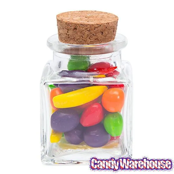 Mini Glass Favor Jars - 1.75-Ounce Square Jar with Cork Stopper: 12-Piece Set - Image 3