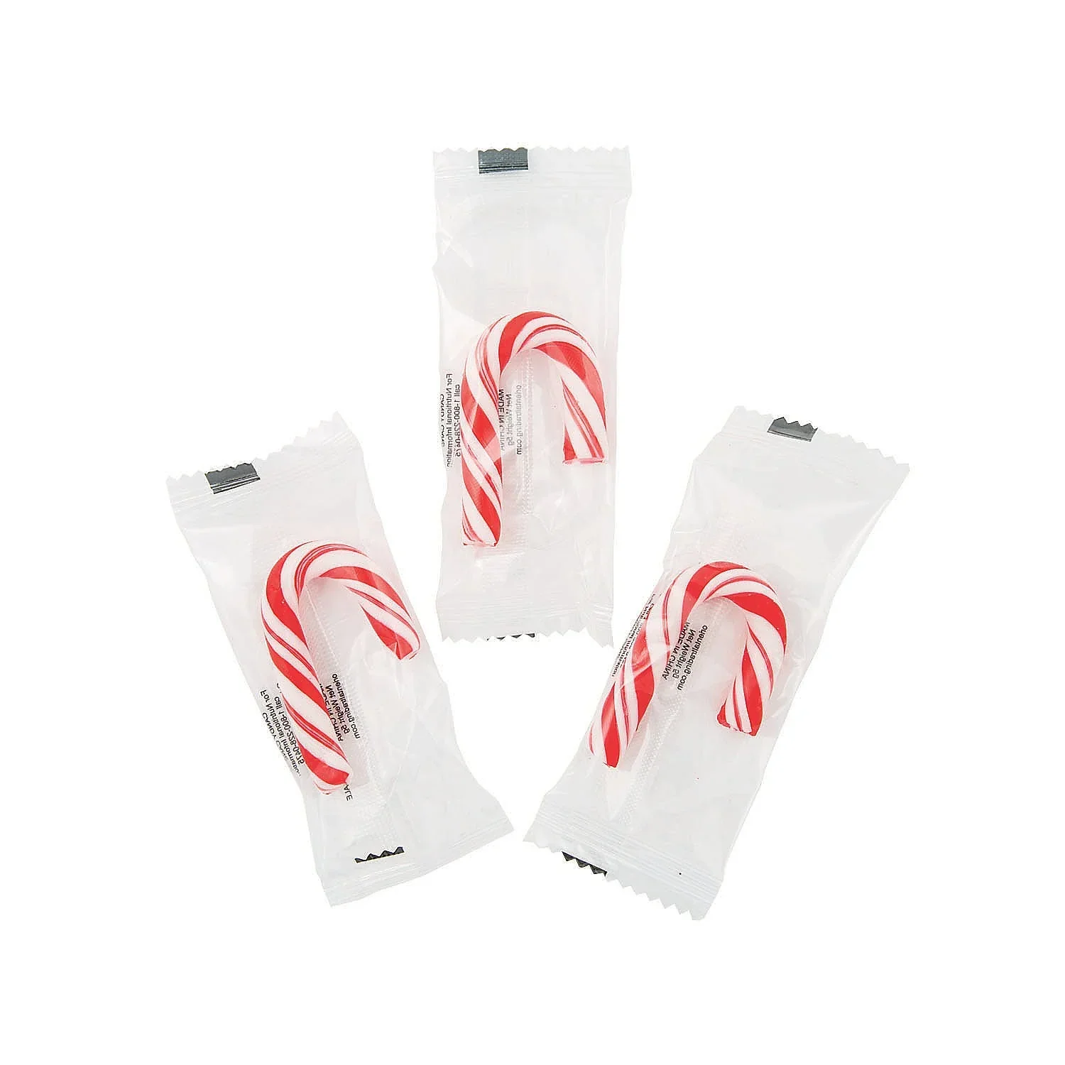 Mini Peppermint Wrapped Candy Canes Bulk: 900-Piece Case - Image 2