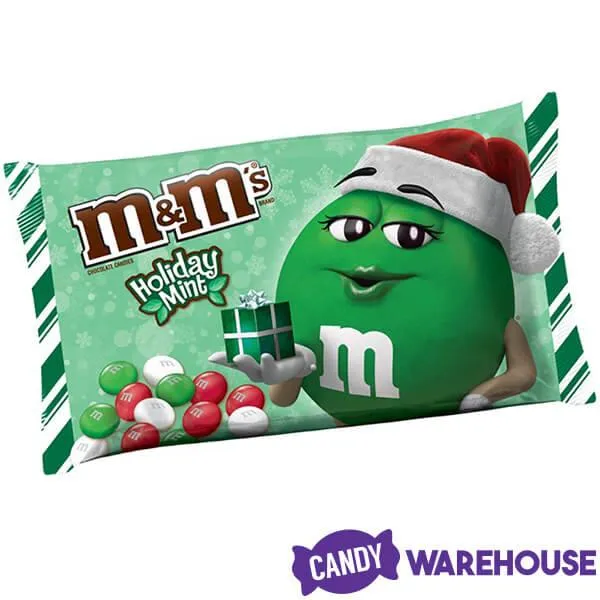 Mint Christmas M&M's Candy: 9.2-Ounce Bag - Image 3