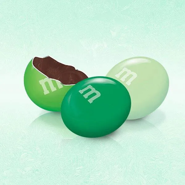 Mint Dark Chocolate M&M's Candy: 9.6-Ounce Bag - Image 3