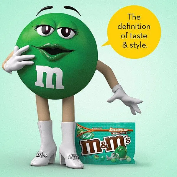 Mint Dark Chocolate M&M's Candy: 9.6-Ounce Bag - Image 4