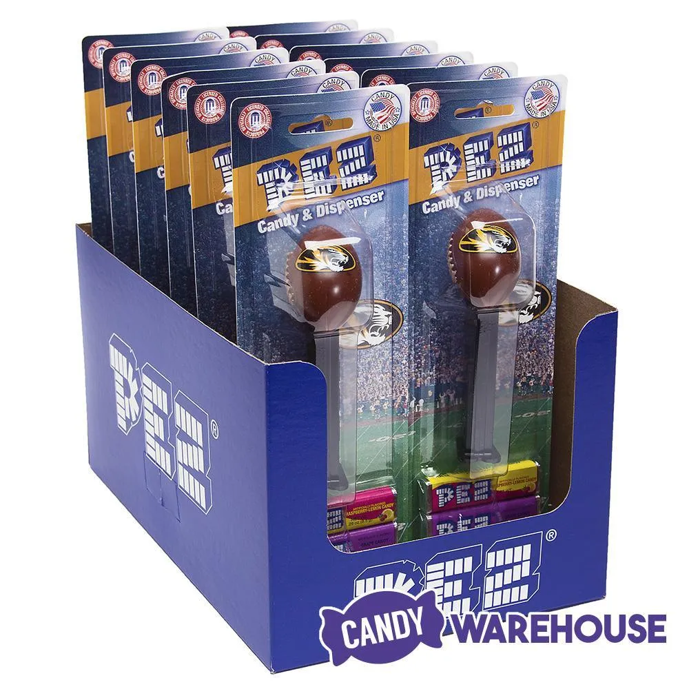 NCAA College Football PEZ Candy Packs - Missouri: 12-Piece Box - Image 3