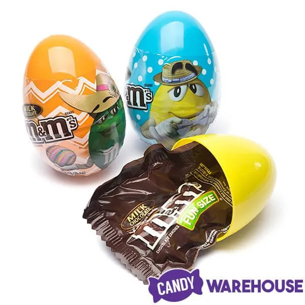 M&M's Candy Filled Plastic Easter Eggs: 12-Piece Display - Image 3
