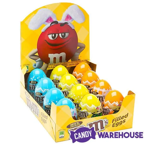 M&M's Candy Filled Plastic Easter Eggs: 12-Piece Display - Image 4
