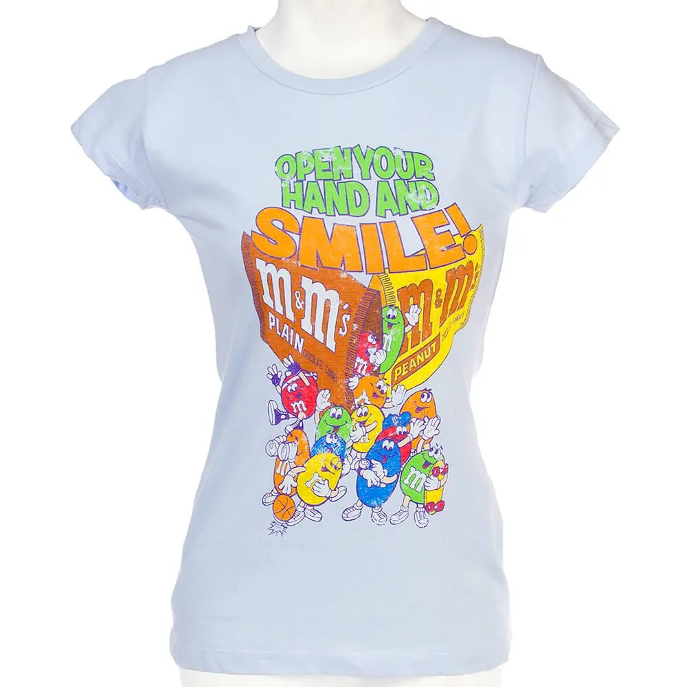 M&M's Open Your Hand and Smile Distressed T-Shirt - Youth - Small