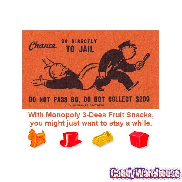 Monopoly 3-Dees Fruit Snack Packs: 10-Piece Bag - Image 4