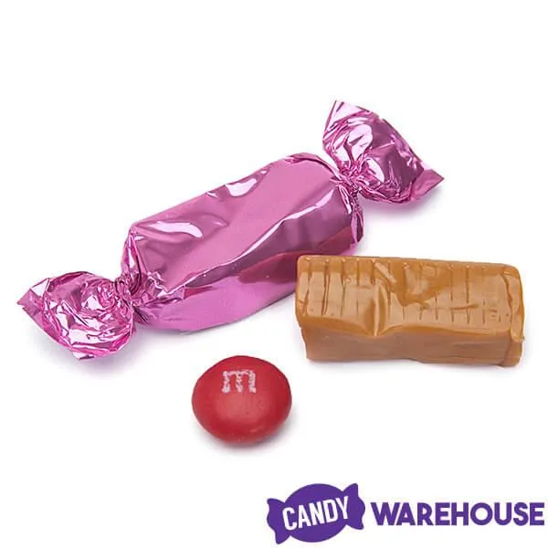 Foiled Caramel Candy - Hot Pink: 180-Piece Bag - Image 3