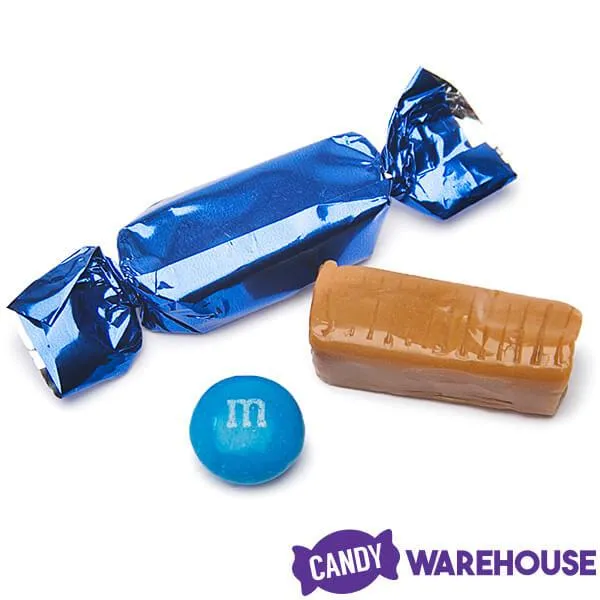 Foiled Caramel Candy - Navy Blue: 180-Piece Bag - Image 3