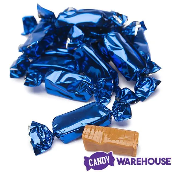 Foiled Caramel Candy - Navy Blue: 180-Piece Bag - Image 5