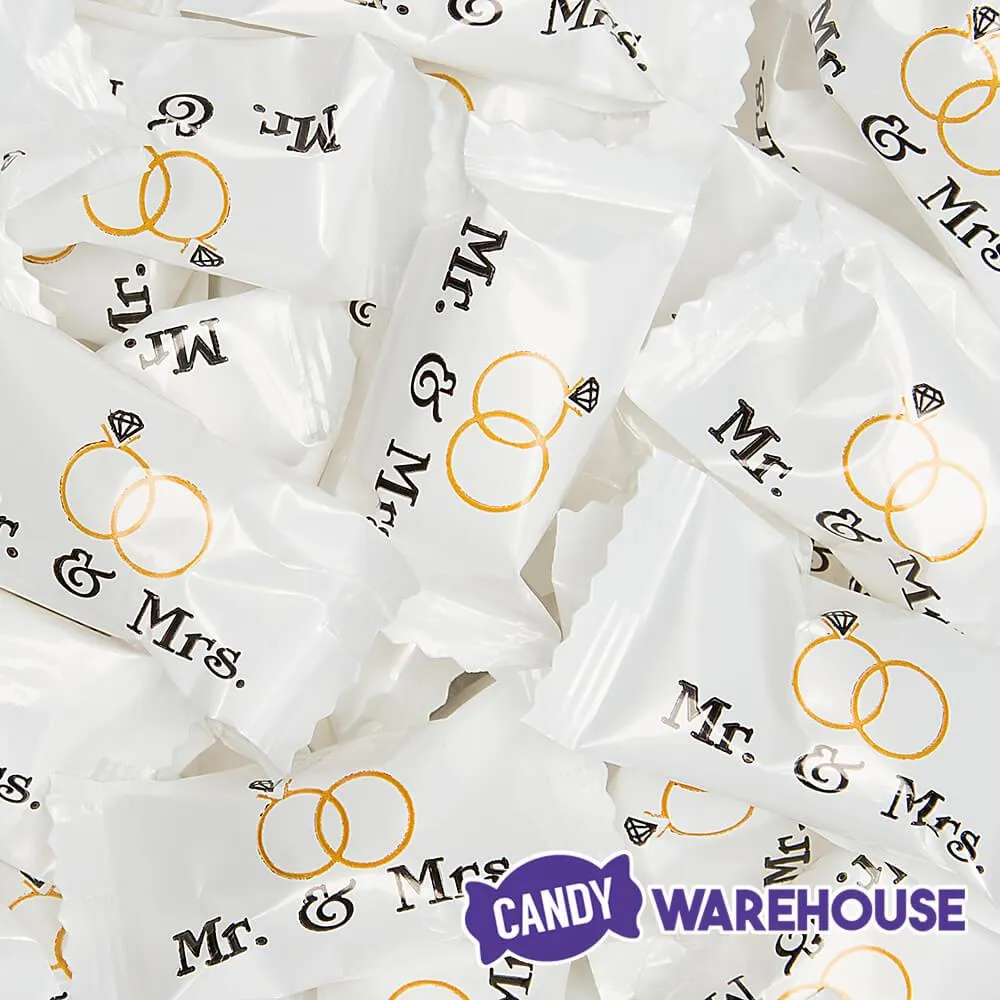 Mr. & Mrs. Wedding Theme Wrapped Buttermint Creams: 108-Piece Bag - Image 2