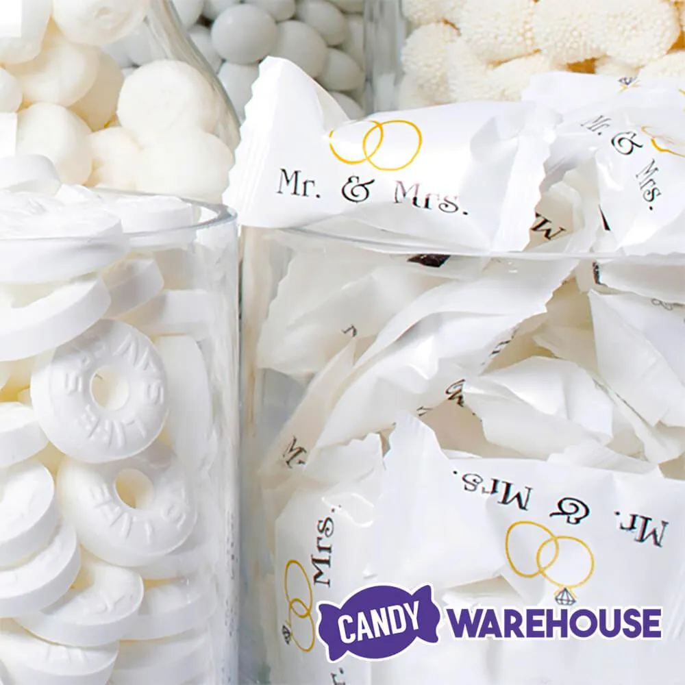 Mr. & Mrs. Wedding Theme Wrapped Buttermint Creams: 108-Piece Bag - Image 3