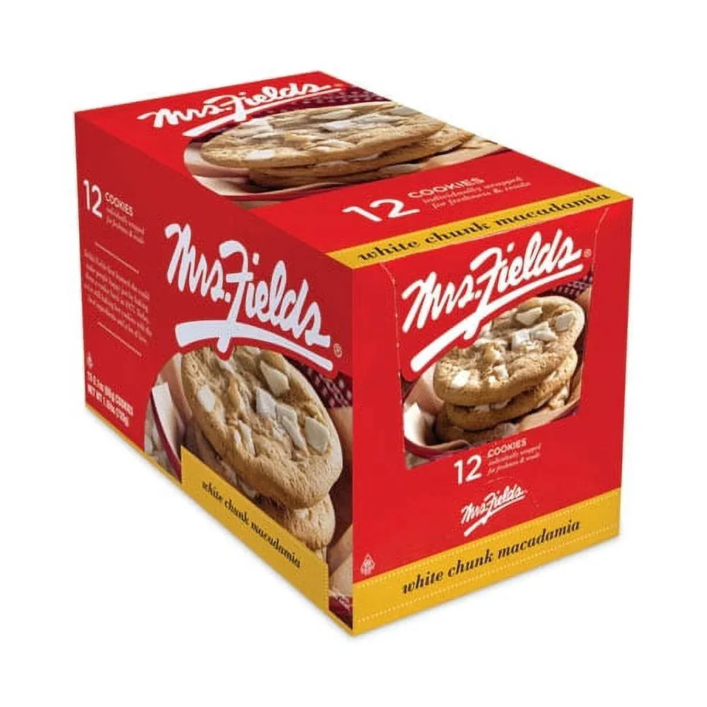Mrs. Fields White Chocolate Chunk Macadamia Cookies: 12-Piece Box - Image 2