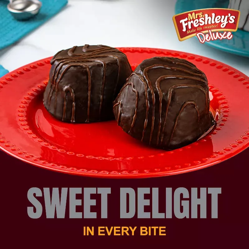 Mrs. Freshley's Deluxe Hershey's Triple Chocolate Cakes: 6-Piece Box - Image 2