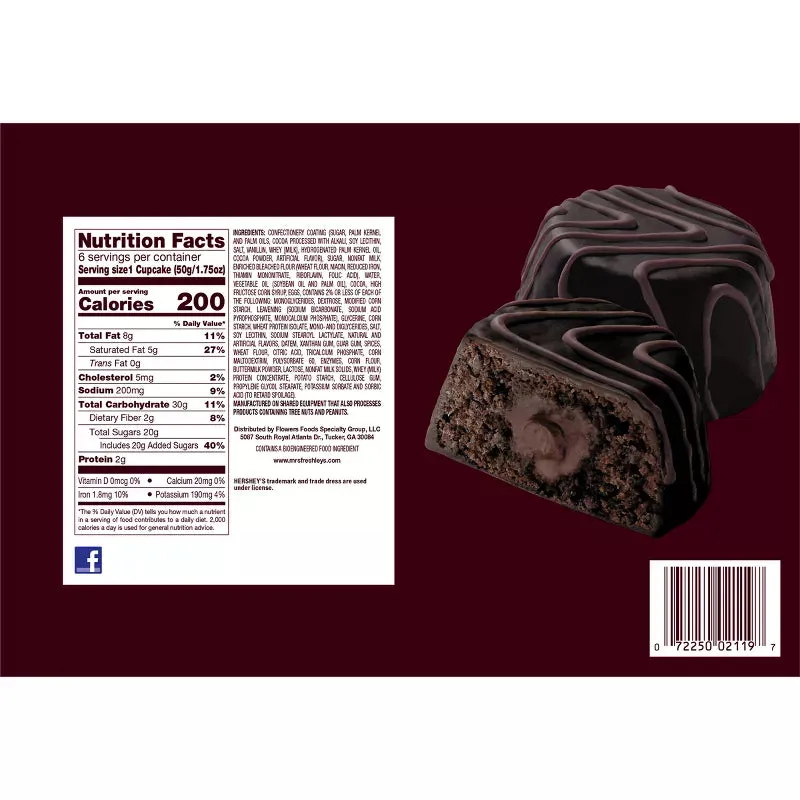 Mrs. Freshley's Deluxe Hershey's Triple Chocolate Cakes: 6-Piece Box - Image 3