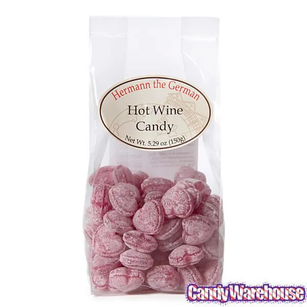 Mulled Wine Hard Candy Hearts: 5.29-Ounce Bag - Image 3