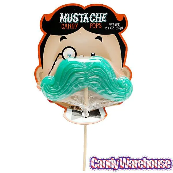 Bee International Mustache Candy Pops: 12-Piece Display - Image 4