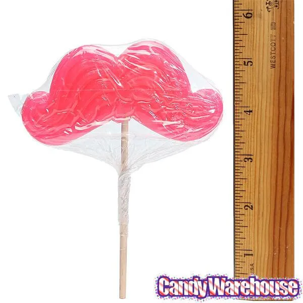 Bee International Mustache Candy Pops: 12-Piece Display - Image 7