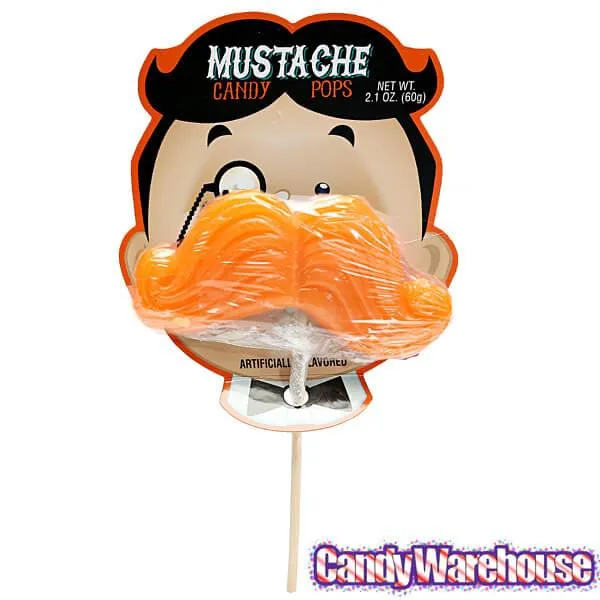 Bee International Mustache Candy Pops: 12-Piece Display - Image 9