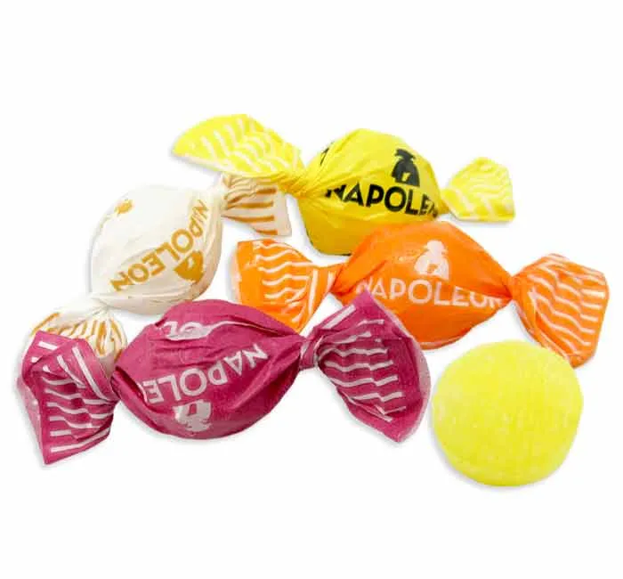 Napoleon Sours Assorted Fruit: 5LB Case