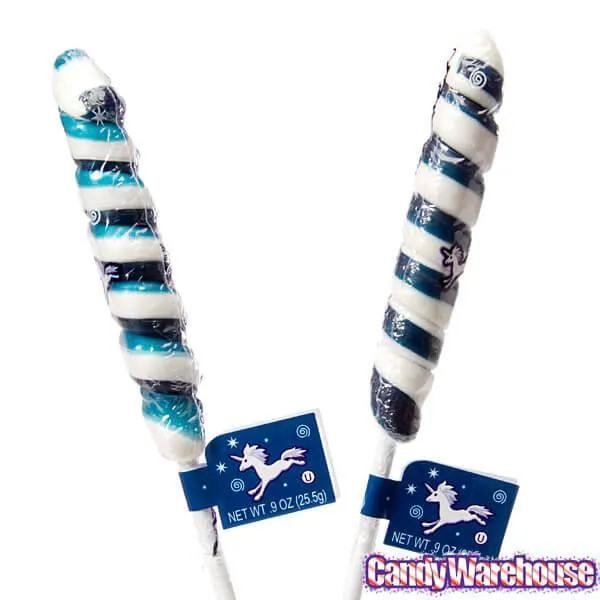 Unicorn Pops 0.9-Ounce Twist Suckers - Navy Blue: 24-Piece Display - Image 3