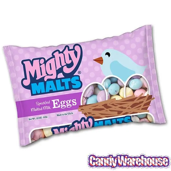 Necco Mighty Malts Speckled Malted Milk Eggs: 18-Ounce Bag - Image 2