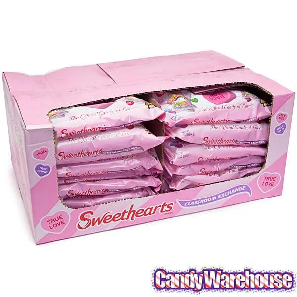 Necco Sweethearts Tiny Conversation Candy Hearts Packets - Modern Flavors: 400-Piece Case - Image 2
