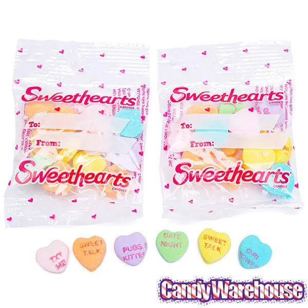 Necco Sweethearts Tiny Conversation Candy Hearts Packets - Modern Flavors: 400-Piece Case - Image 4