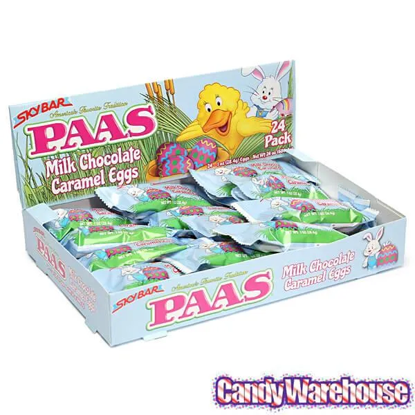 Necco PAAS Sky Bar Milk Chocolate Caramel Eggs: 24-Piece Display - Image 2